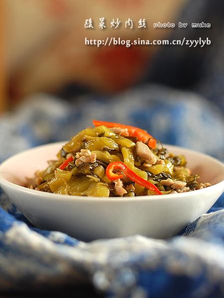 酸菜炒肉丝的做法
