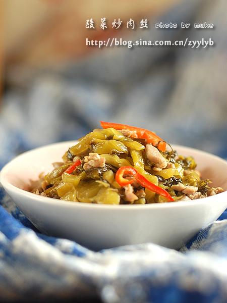 酸菜炒肉丝的做法