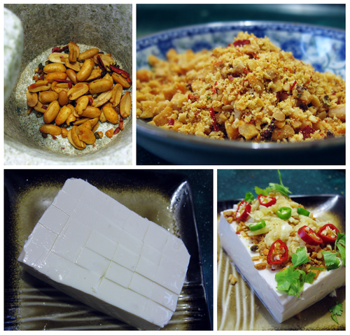 花生碎拌豆腐的做法