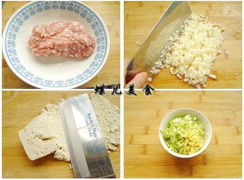 莲藕豆腐猪肉丸子的做法