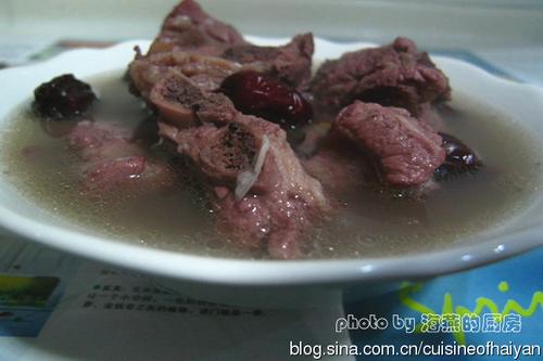 红豆红枣仔排汤的做法