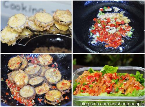 鱼香茄合的做法