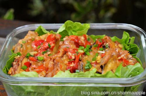 鱼香茄合的做法