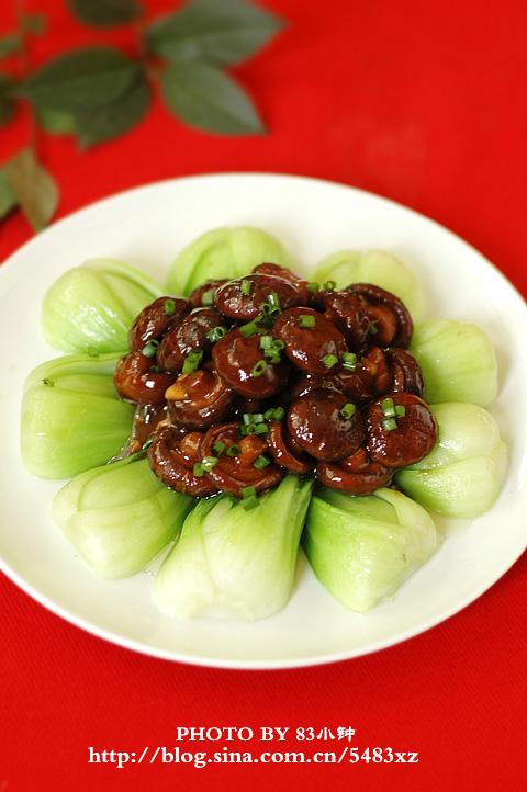 香菇扒菜心的做法