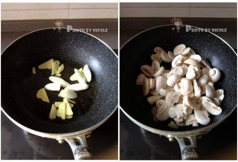 蘑菇炒鱿鱼的做法