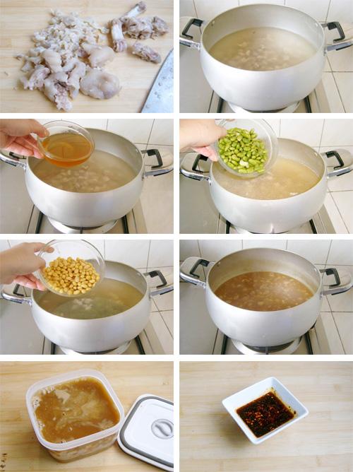 双豆蹄花冻的做法