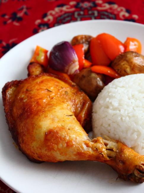 烤箱版BBQ大鸡腿的做法