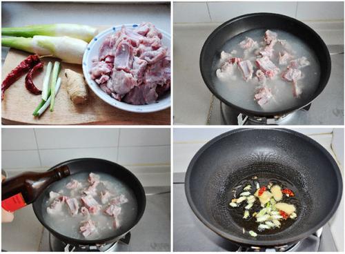 茭白烧排骨的做法