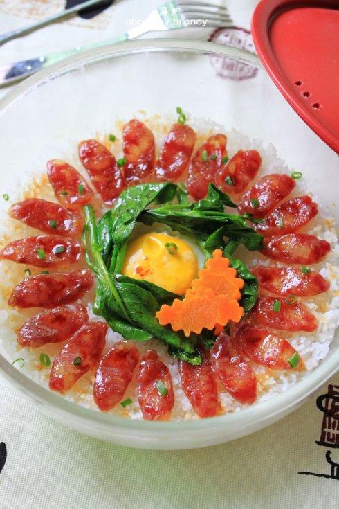 腊肠煲仔饭的做法
