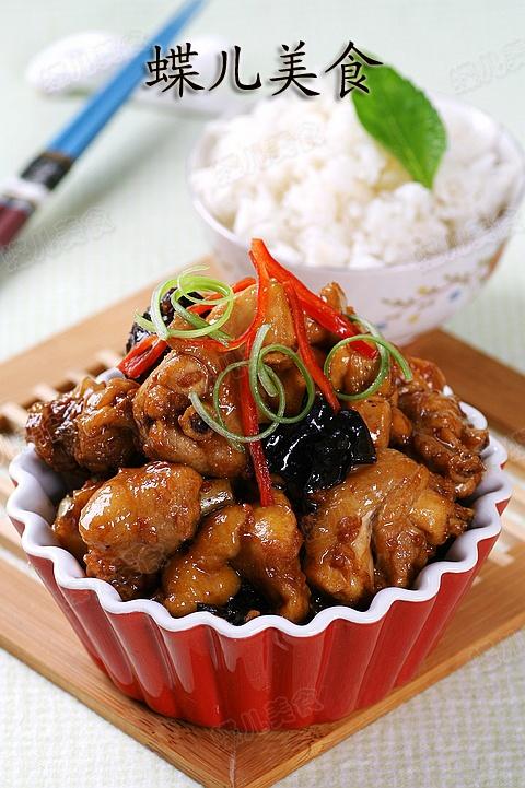 糯米酒烧鸡肉的做法