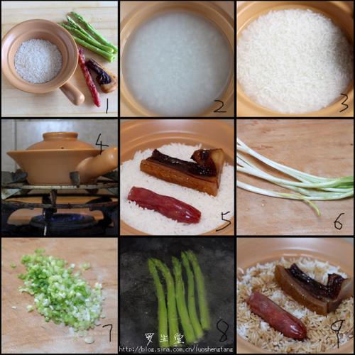金牌腊味煲仔饭的做法