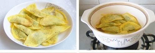 小葱蛋饺的做法
