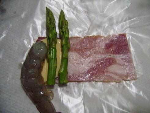 培根大虾卷的做法