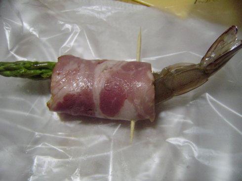 培根大虾卷的做法