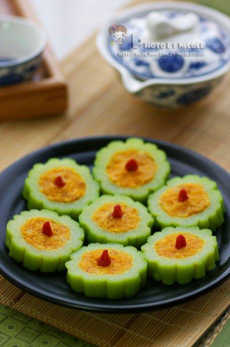 金麦酿苦瓜的做法