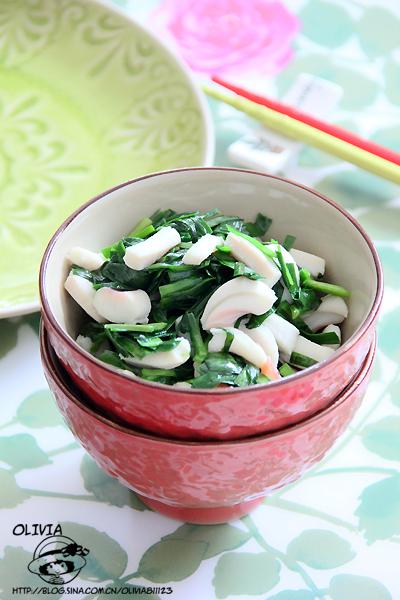 韭菜鲜鱿的做法