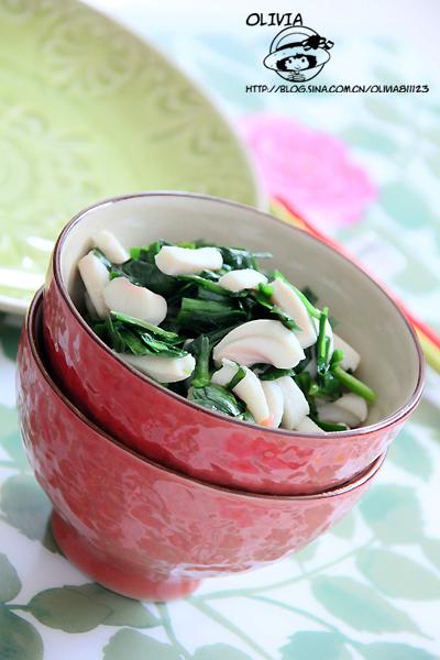 韭菜鲜鱿的做法