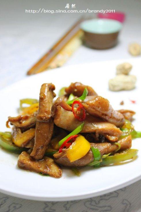 姜葱爆炒猪肚尖的做法