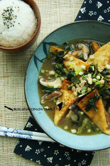 榄菜虎皮豆腐的做法