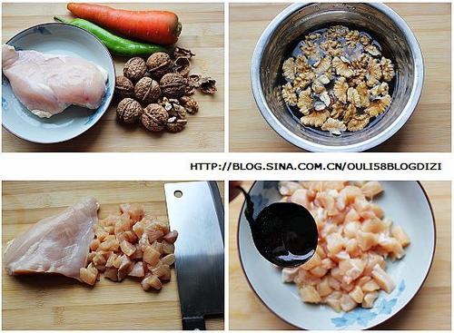 桃仁鸡丁的做法