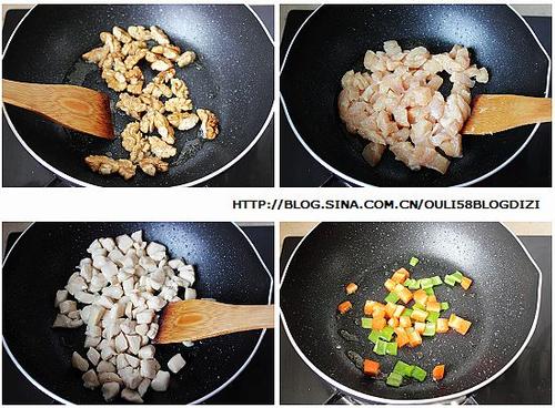 桃仁鸡丁的做法