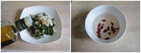 凉拌蒲公英的做法