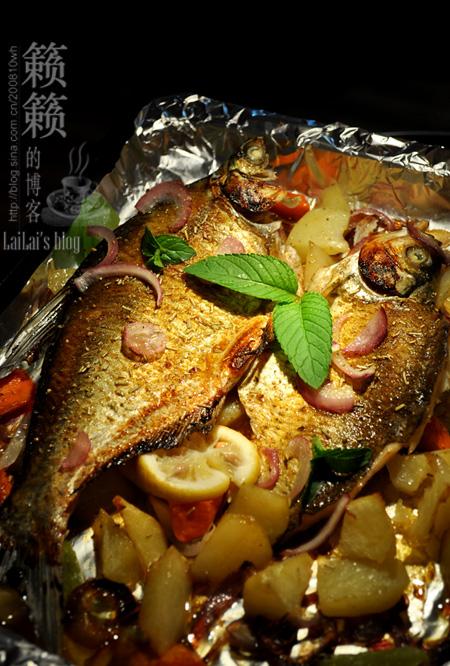 盐焗烤鱼的做法