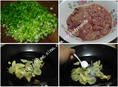 香葱油腰花的做法