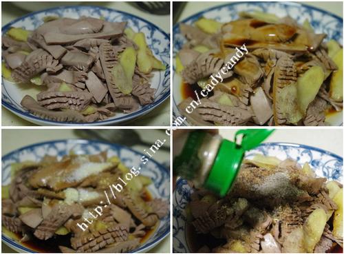 香葱油腰花的做法