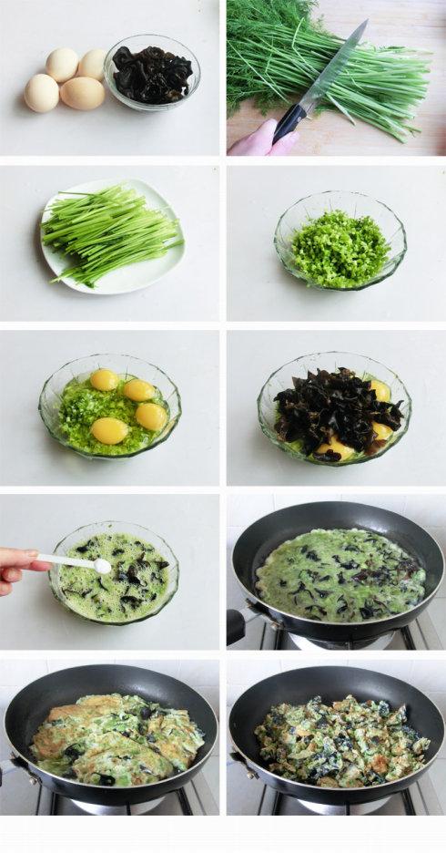 茴香梗炒鸡蛋的做法