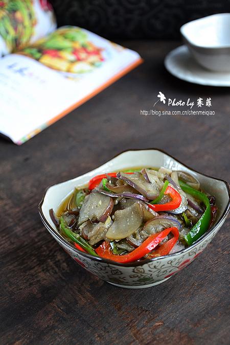 椒丝茄片的做法