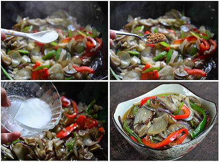 椒丝茄片的做法