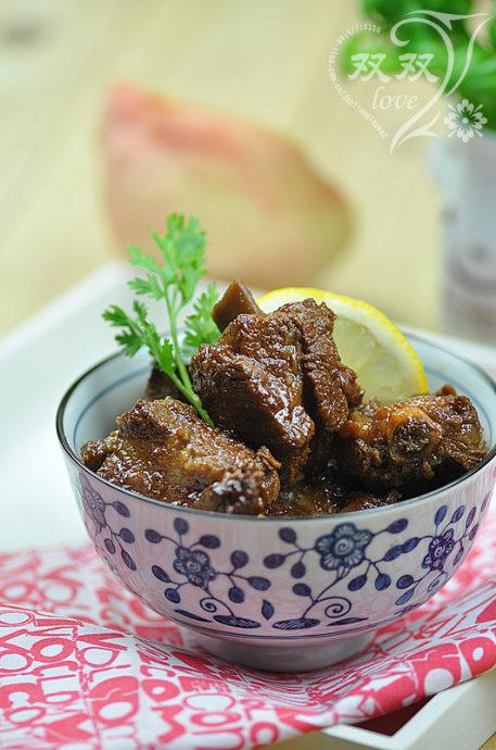 蜜桃排骨的做法