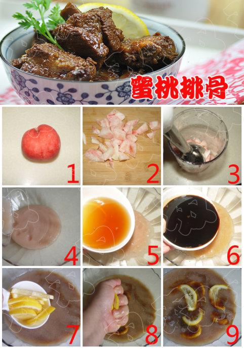 蜜桃排骨的做法