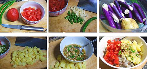 西北风味蒜泥茄子的做法