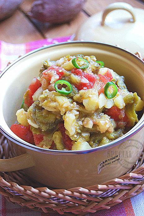 西北风味蒜泥茄子的做法