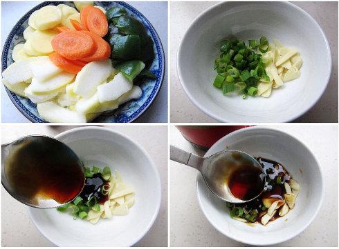 金丝瓜烩三鲜的做法