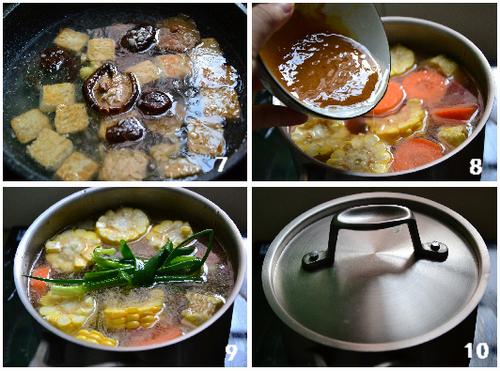 黄豆酱豆腐汤的做法