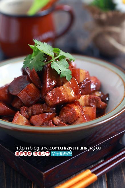 杏鲍菇红烧肉的做法