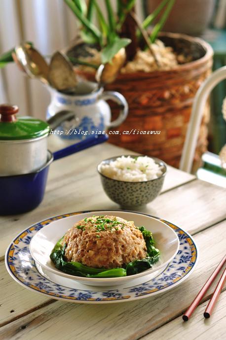 甜菜脯马蹄蒸肉饼的做法