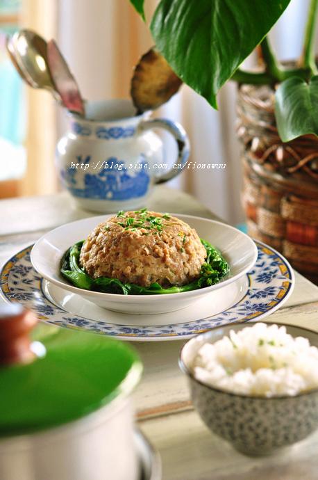 甜菜脯马蹄蒸肉饼的做法