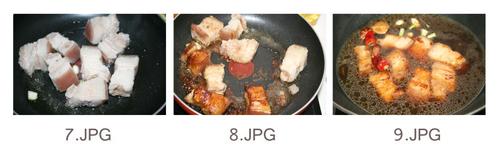 鹌鹑雪花红烧肉的做法