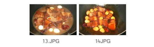 鹌鹑雪花红烧肉的做法