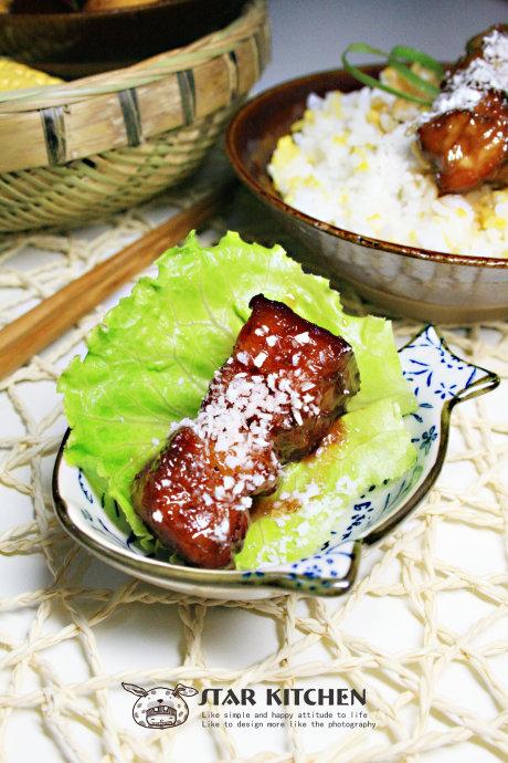 鹌鹑雪花红烧肉的做法