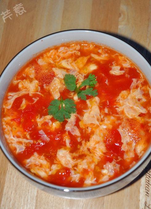番茄酱西红柿蛋花汤的做法