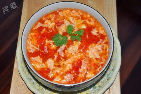 番茄酱西红柿蛋花汤的做法