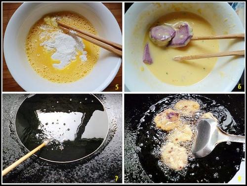 香炸紫薯夹的做法