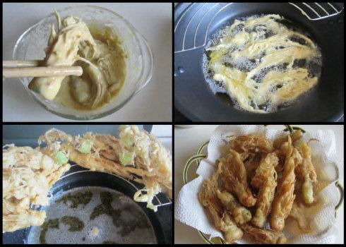 椒盐菜根的做法