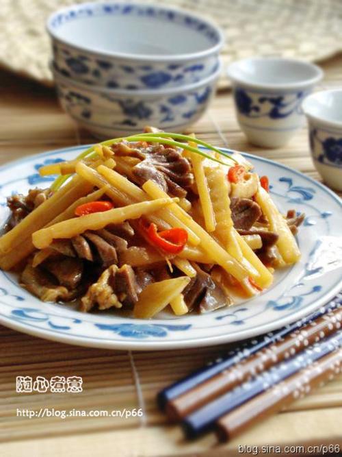酸笋炒鸡胗的做法