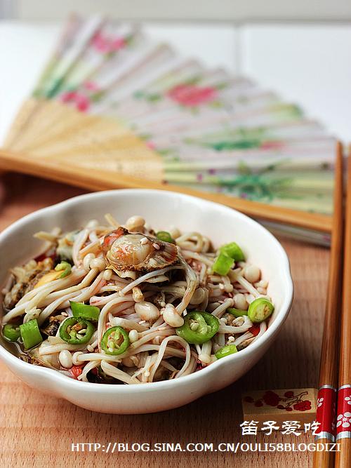 金针菇拌扇贝的做法